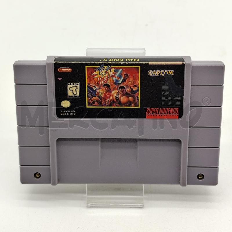 FINAL FIGHT 3 CAPCOM NES NINTENDO G11036 VIDEO GAME