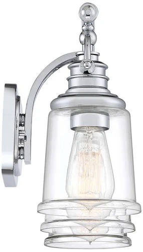 Quoizel Grant 23" Wide Polished Chrome 3-Light Bath Light - Picture 3 of 5