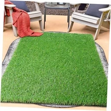  Artificial Grass Rug for Indoor Outdoor, 3FTX5FT Soft & Realistic Fake Turf 