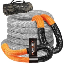Kinetic Recovery Tow Rope 1-1/8" x30ft Offroad Snatch Strap 48000lbs Heavy Du...