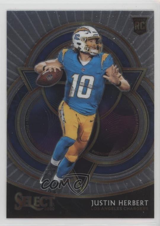 2020 Panini Select Phenomenon Justin Herbert #P19 7rf