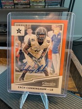 2017 Panini Classics Zach Cunningham #291 Significant Signatures Orange /25