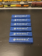 Dapol N Gauge RUSSELL Containers x6 Unboxed VGC Rare!!