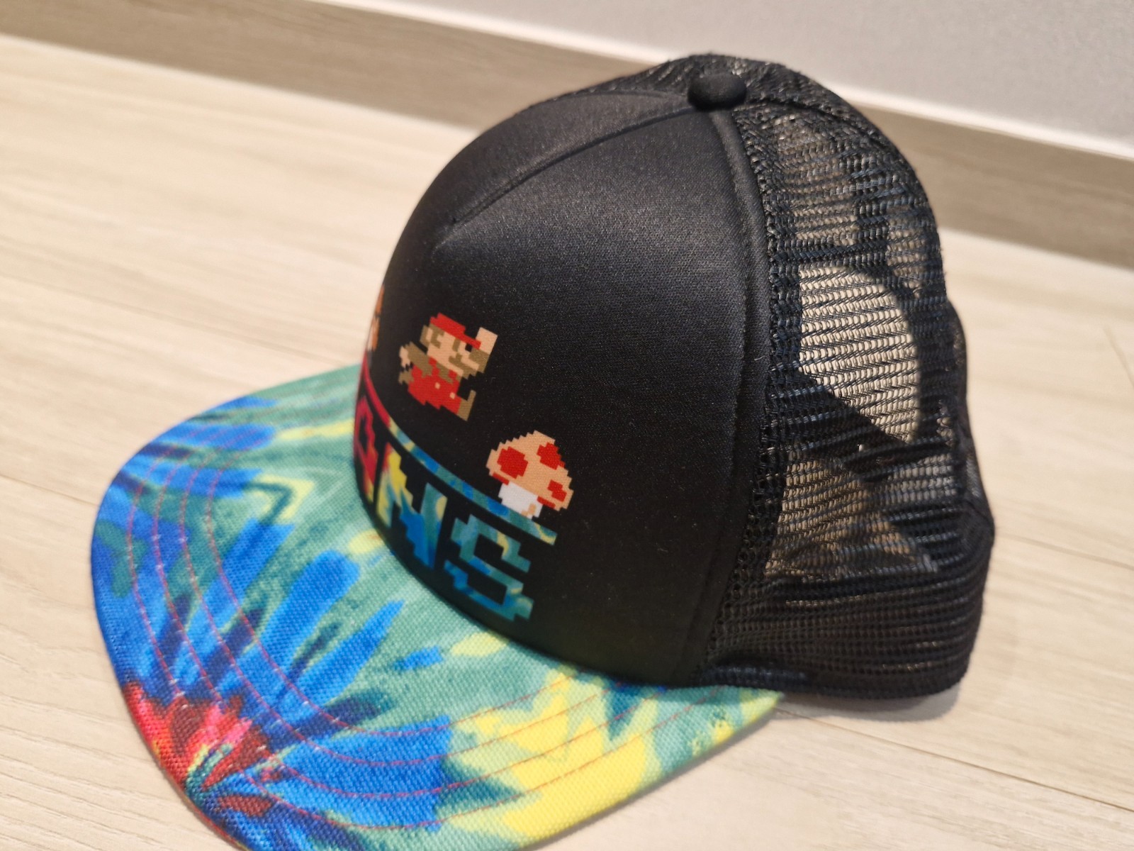 Rare Vans x Nintendo Super Mario Bros Snapback Trucker Hat Tie-Dye 8-Bit Pixel image 3
