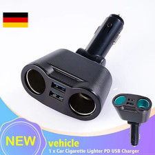 2-Fach Verteiler Kfz Auto für 12V/24V Zigarettenanzünder Doppelsteckdose Adapter 2-Fach Verteiler Kfz Auto für 12V/24V Zigarettenanzünder Doppelsteckdose Adapter