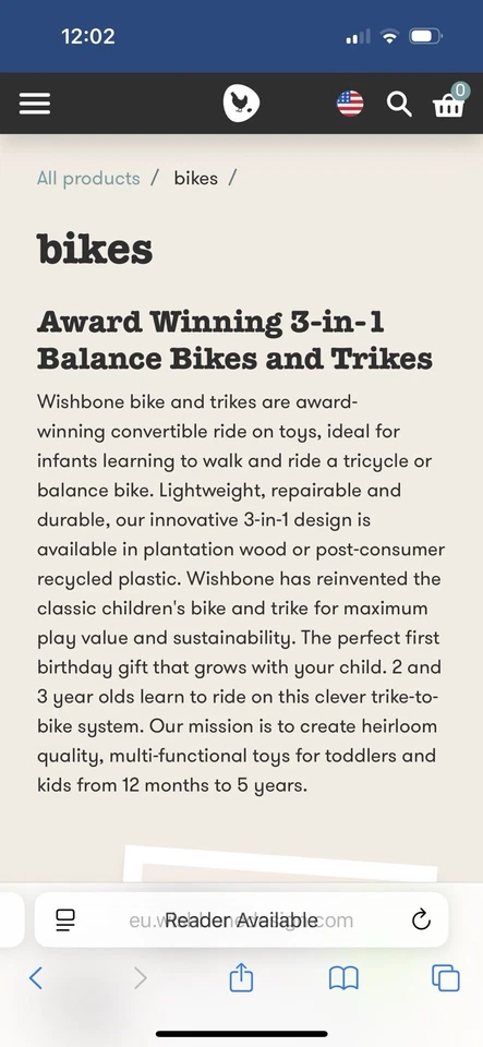 Laufrad Wishbone Bike Topzustand - Das Legendäre Laufrad Zum Top-Preis - Bild 2 von 4