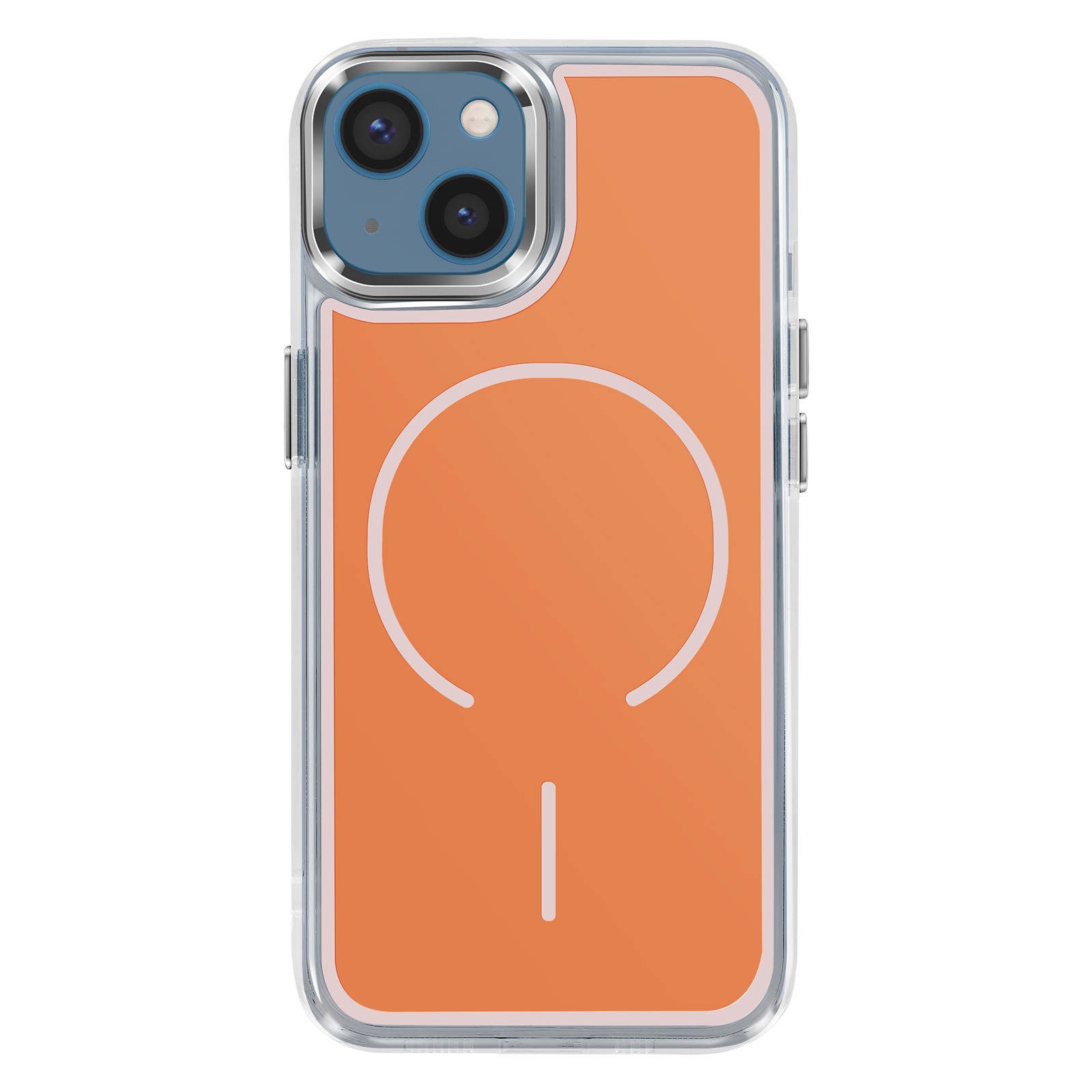 Coque iPhone 14 antichoc orange Avizar à double structure de protection - 2