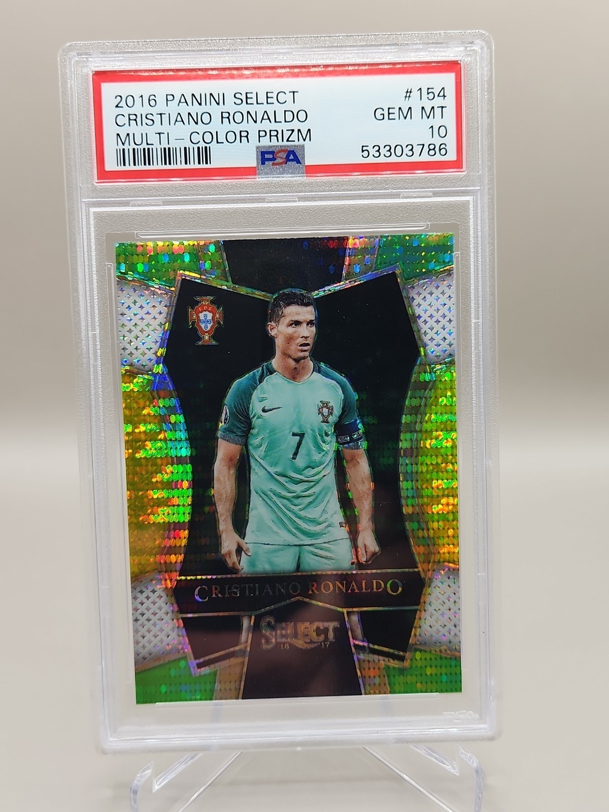 2016-17 Panini Select - Mezzanine Cristiano Ronaldo Multi-Color Prizm PSA 10