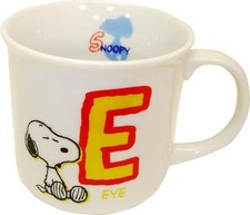 Snoopy Initial E Mug