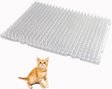 10 packs scat mat for cats, 13x16 inches pet deterrent spikes, indoor outdoor