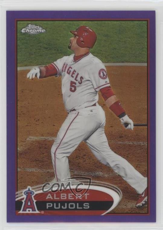 2012 Topps Chrome Retail Purple Refractor Albert Pujols #80 k4s