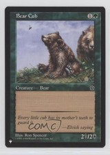 Bear Cub (Portal Second Age) Magic: The List Mystery Booster #BECU