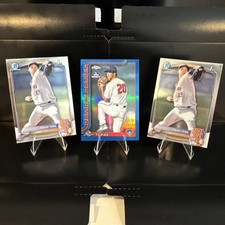 2025 Topps Pro Debut Jonah Tong #PDC-183 Blue Refractor /150 + 2 1st Bowman Base