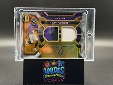 Zay Flowers Panini Gold Standard RPA /49 Dual Patch 3 Color Rookie RC Auto Patch