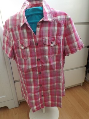    Jack Wolfskin Travel Bluse Gr,M  in Lila /Weiß/Pink super Zustand
