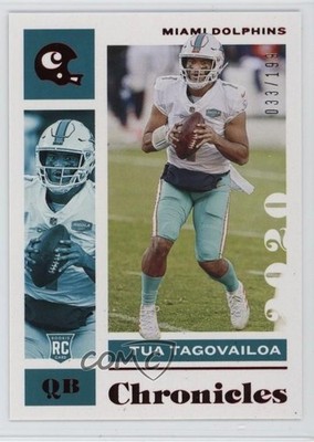 2020 Panini Chronicles Red 33/199 Tua Tagovailoa #60 Rookie RC 1q03