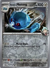 Steven's Metang 144/182 Uncommon Destined Rivals Pokemon Reverse Holo Near Mint