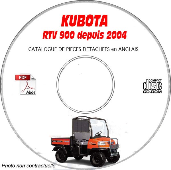 Manuel Kubota RTV900 en anglais pour réparer et entretenir le châssis