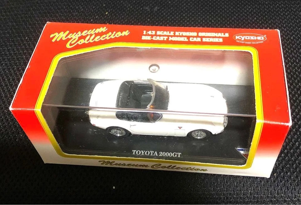 Mini coche Kyosho Toyota 2000GT 1/43 usado blanco Japón Foto 2 de 3