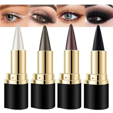 evpct 4Pcs Black Silver Grey Brown Gel Eyeliner Pencil Eye Face Paint Sticks ...