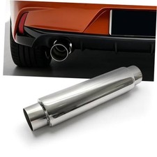 3 Universal Resonator Muffler 18.5 Length Straight Through 3 Inch 3 Universal Resonator Muffler 18.5 Length Straight Through 3 Inch