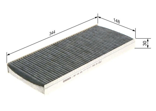 Bosch Innenraumfilter Pollenfilter Filter Innenraumluft 1 987 432 306-image