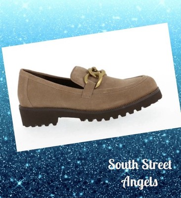 VANELI ~ ZENKA LUG SOLE LOAFER SHOES ~ TAUPE SUEDE ~ NEW IN BOX - FINAL MARKDOWN