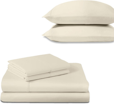 Carressa 6-Piece Egyptian Cotton Bedding Set - 600 Thread Count, Full, Ivory