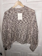 NWT MARIA MCMANUS Brushed Wool Cashmere Boucle Sweater Size S Org $620