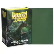 Dragon Shields 100CT Standard Size Deck Protector Sleeves - Forest Green Matte