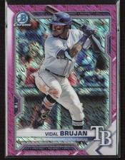 Vidal Brujan 2021 Bowman #BCP-19 Chrome Prospects Fuchsia Shimmer Refractor /199