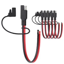 6PCS 1Feet SAE to SAE Extension Cable Quick Disconnect Connector 12AWG, for S...