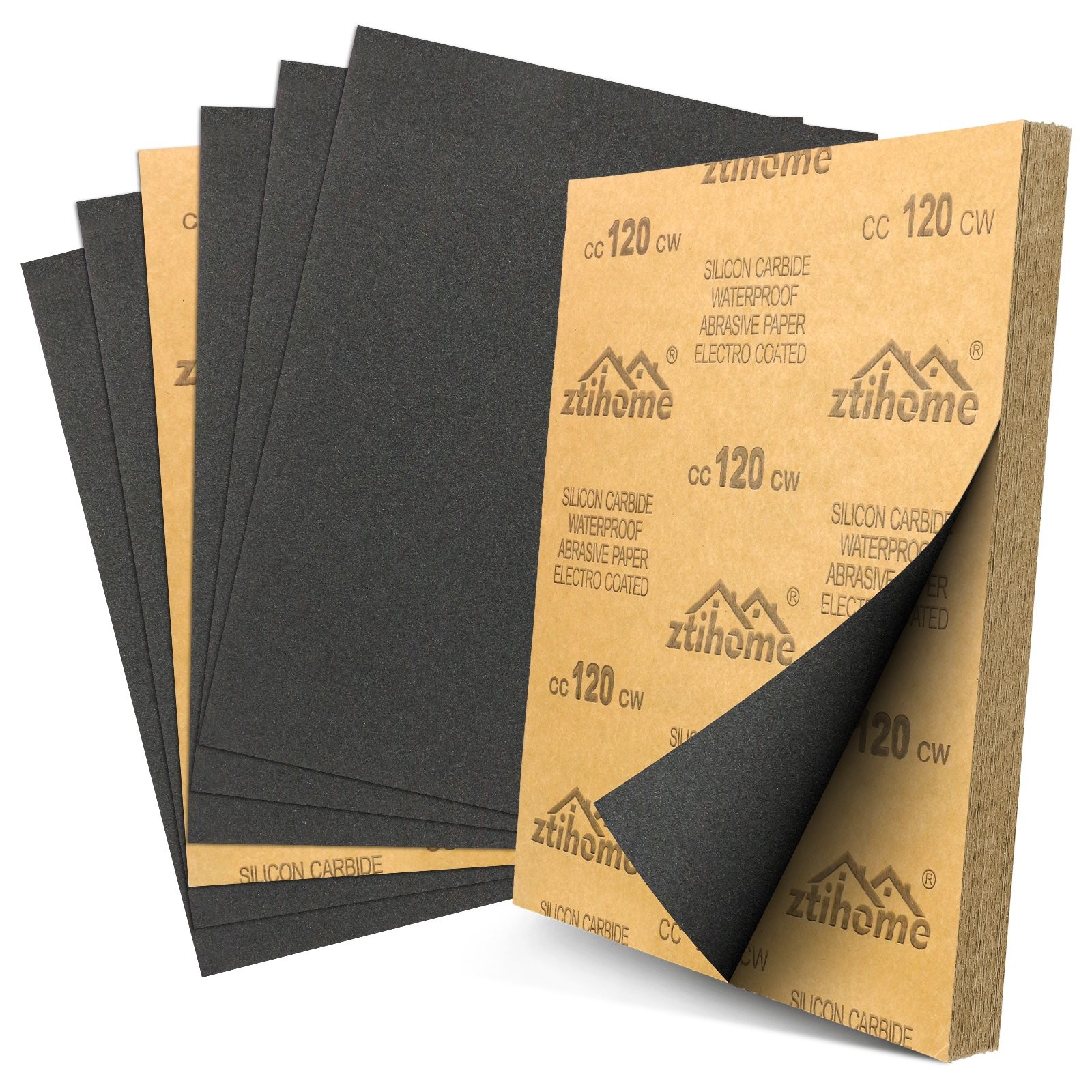 80-2000 Grit Sandpaper 5-100 Pcs Wet Dry Sanding Sheets for Auto Body Work DIY