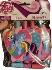 My Little Pony Friendship Magic Horse Kids Birthday Party Favor Blowouts 8pcs