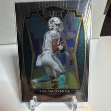 Panini 2020 Select Premier Level Rookie Tua Tagovailoa Miami Dolphins Card #145. rookie card picture