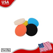 5pcs 6 Inch Car Buffing Pads For Drill Polishing Sponge Kit Waxing Foam