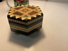 antique music box inlaid plays fine wood made by morelli — photo 7