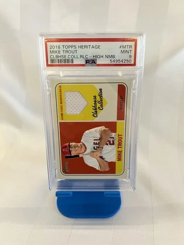 2018 Topps Heritage - Clubhouse Collection Relics Mike Trout #CCR-MTR (MEM)