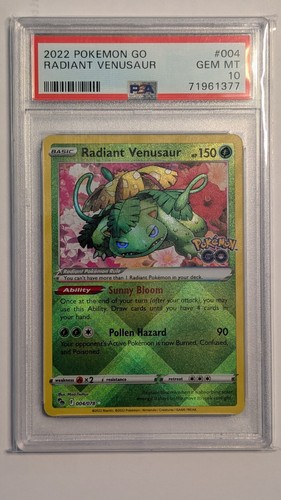 Radiant Venusaur graded PSA 10 for sale on eBay
