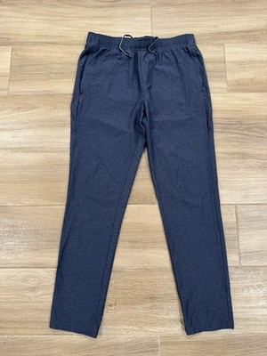 Rhone Men's Guru Pants MEDIUM Blue Joggers Lounge Athleisure Gym Outdoor EUC