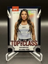 2025 Topps Chrome UFC Julianna Pena Top of the Class Black 07/10 #TTC-7