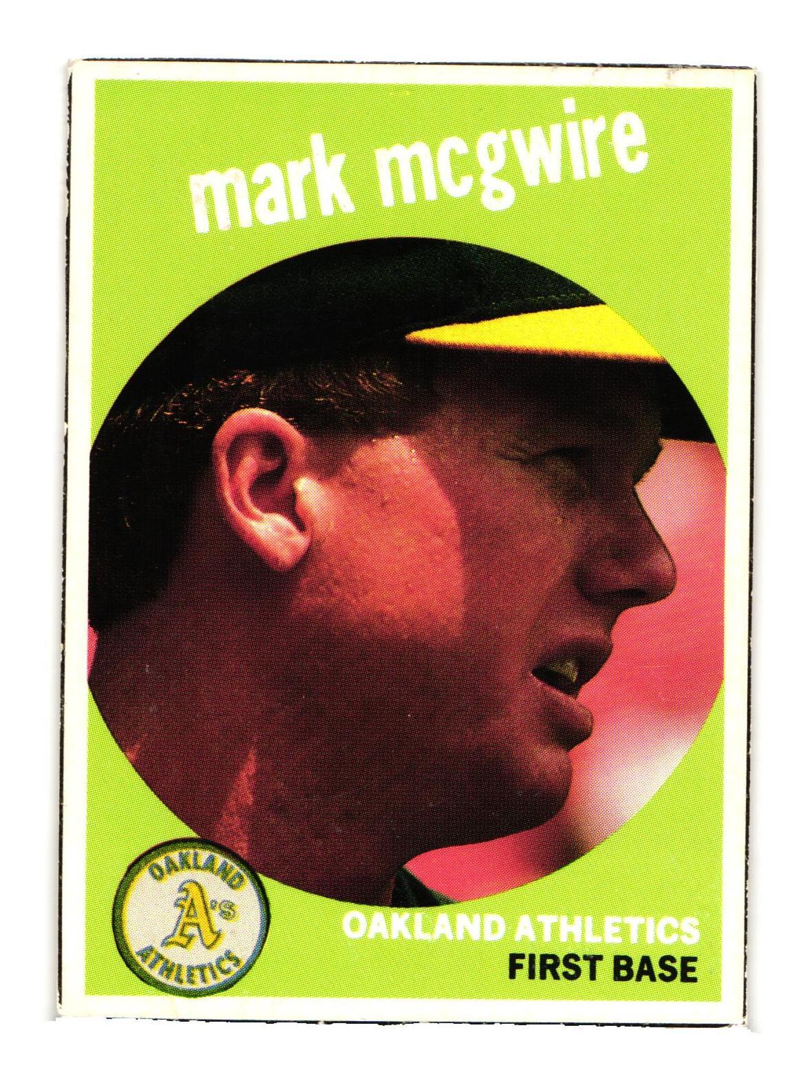 1989 Baseball Magazine '59  Replicas #4 McGwire Oakland Athletics