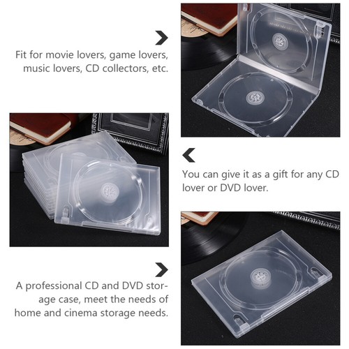 12Pcs Album Jewel Case Transparent Jewel Case Slim Jewel Cases - Afbeelding 10 van 12