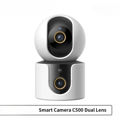 Smart Camera Dual Lens PTZ 360° Pet&Facial Detection 4 Million pixels Full Color