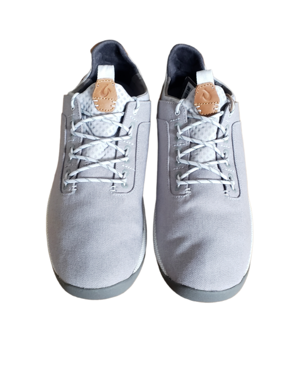 OluKai Nanea Li Pale Grey Vapor Oxford Sneaker Athleisure 
