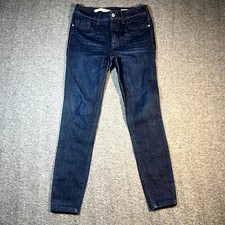 Anthropologie Pilcro Letterpress Jeans Denim High Rise Legging Size 27 Blue Dark