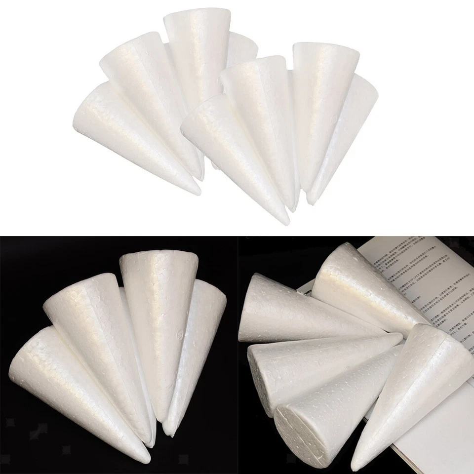 30pcs Styrofoam Christmas Tree Blank Cone for Kids - Image 2 of 4