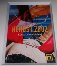 Jeff Koons : Dessin Original Sur Papier Signé Daté. Flower Kunsthalle Bielefeld