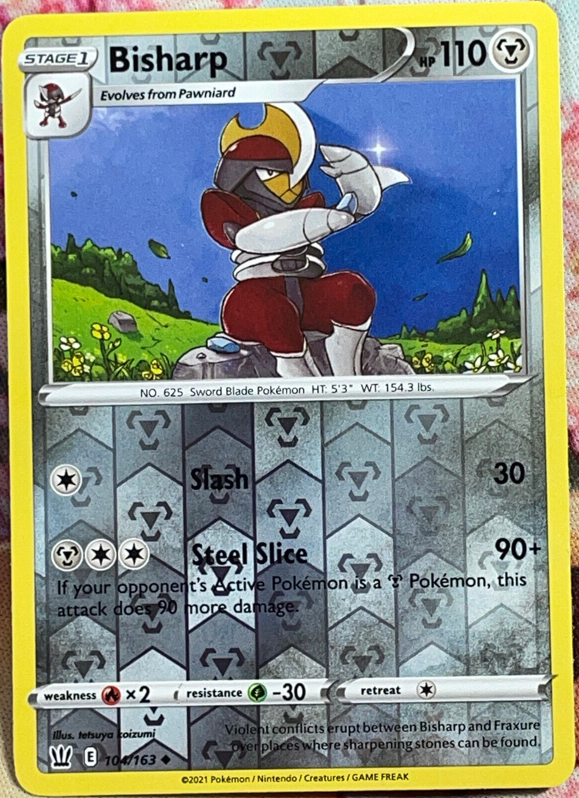 Bisharp Reverse Holo - 104/163 - Battle Styles Pokemon 2021
