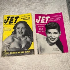 Jet Magazines - Lot of 2 - Dec 31 1953 & July 29 1954 Civil Rights